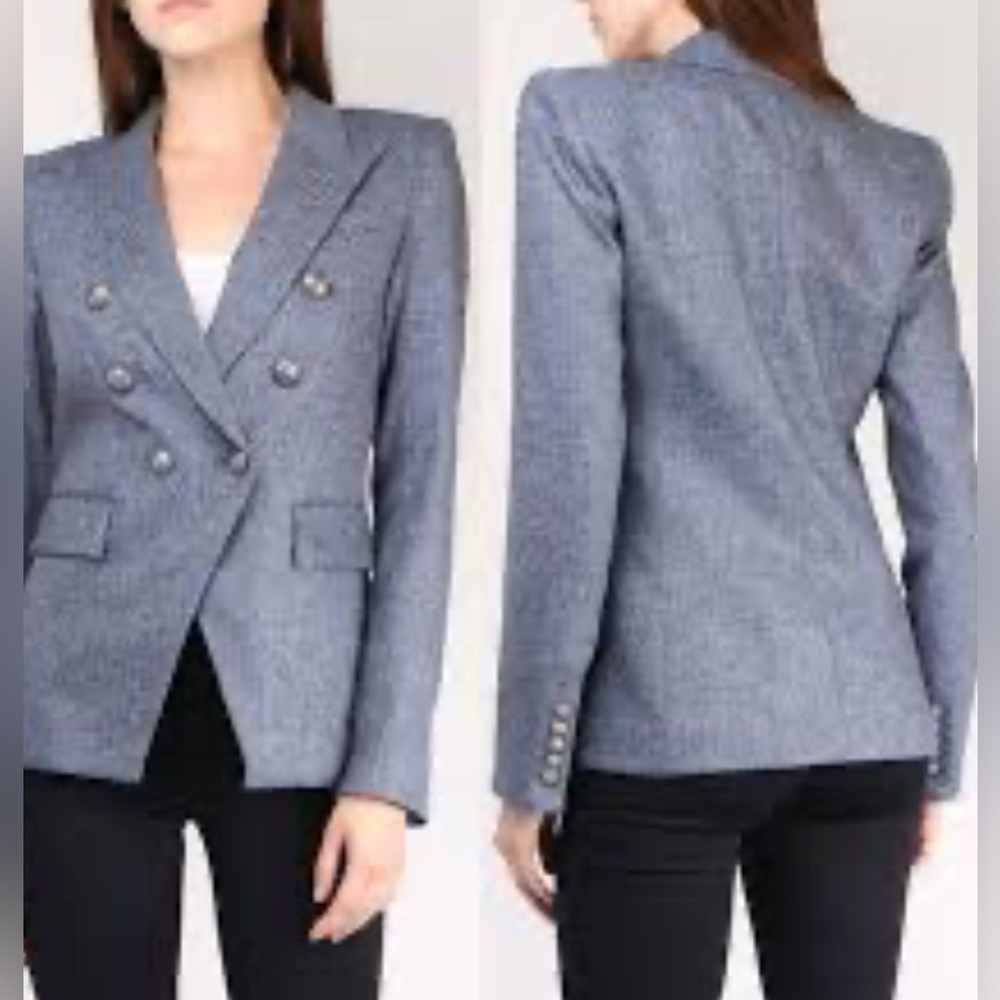 Veronica Beard miller Dickey wool blend jacket blazer blue - Picture 4 of 4